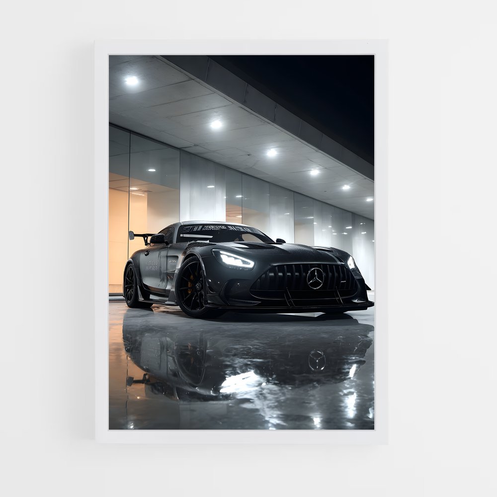 Poster Élégance Amg GT Black Série – affiche Mercedes (vue 3)